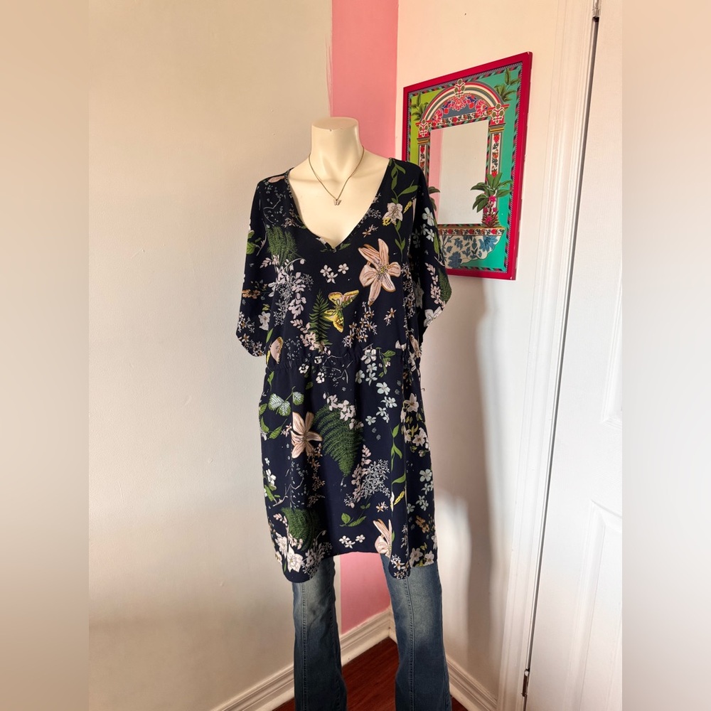 Floral V-Neck Dress